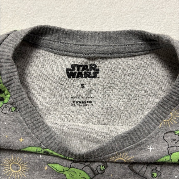 Star Wars Yoda pattern Kids Sweatshirt - Picture 3 of 5